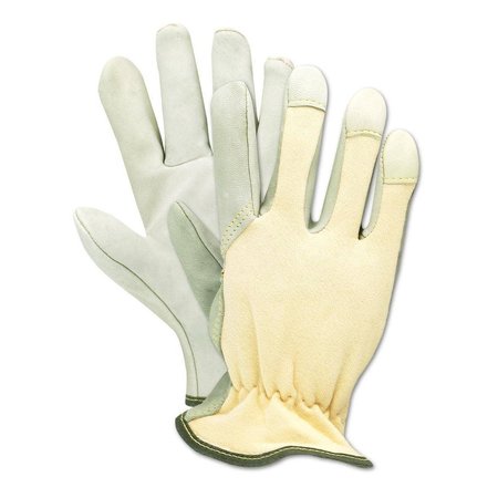 MAGID DuraMaster 1274DE Goatskin Leather Palm Gloves, Jersey Back, 12PK 1274DE-10
